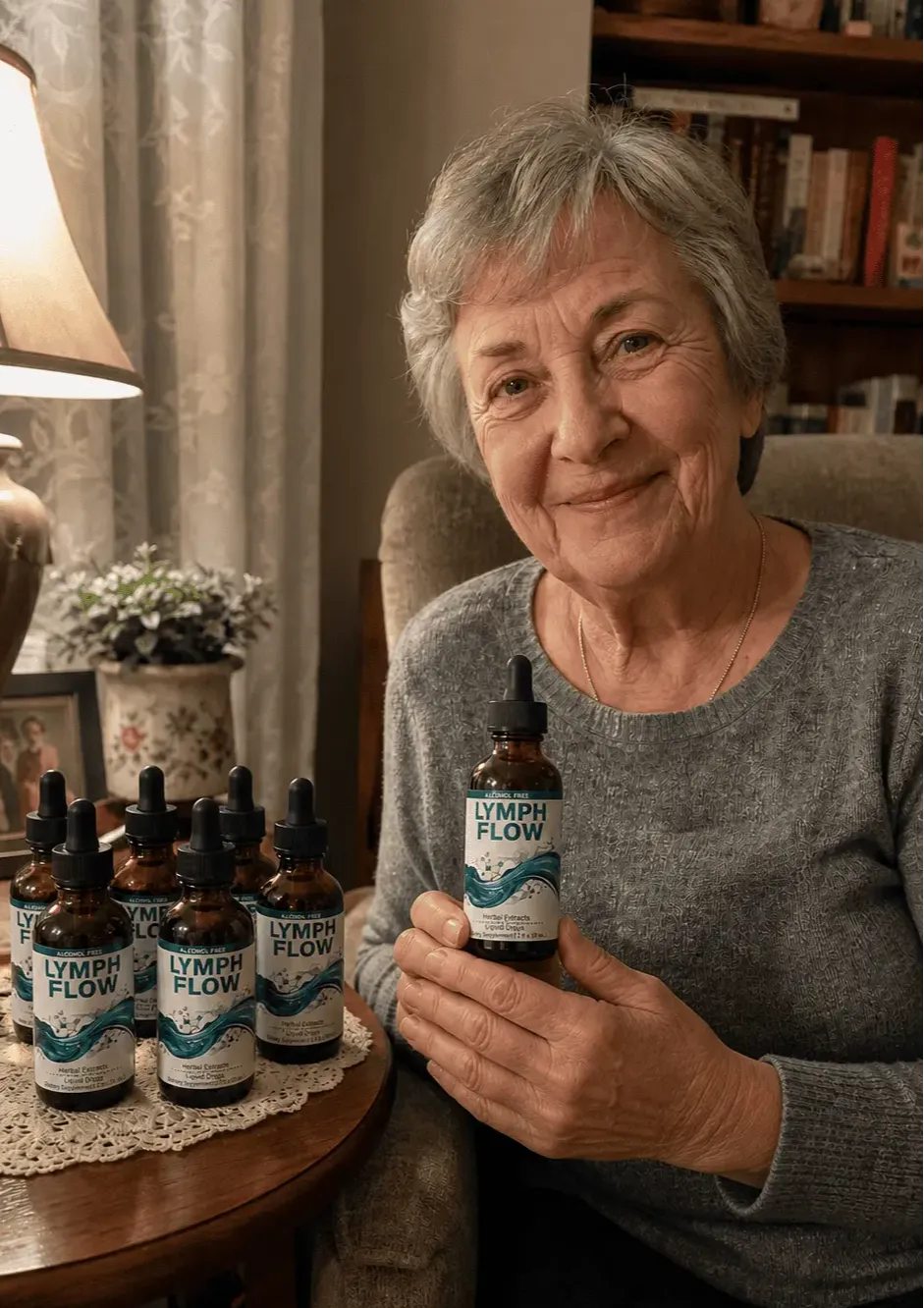 Eleanor B. verified Lymph Flow customer review — lighter legs and less swelling