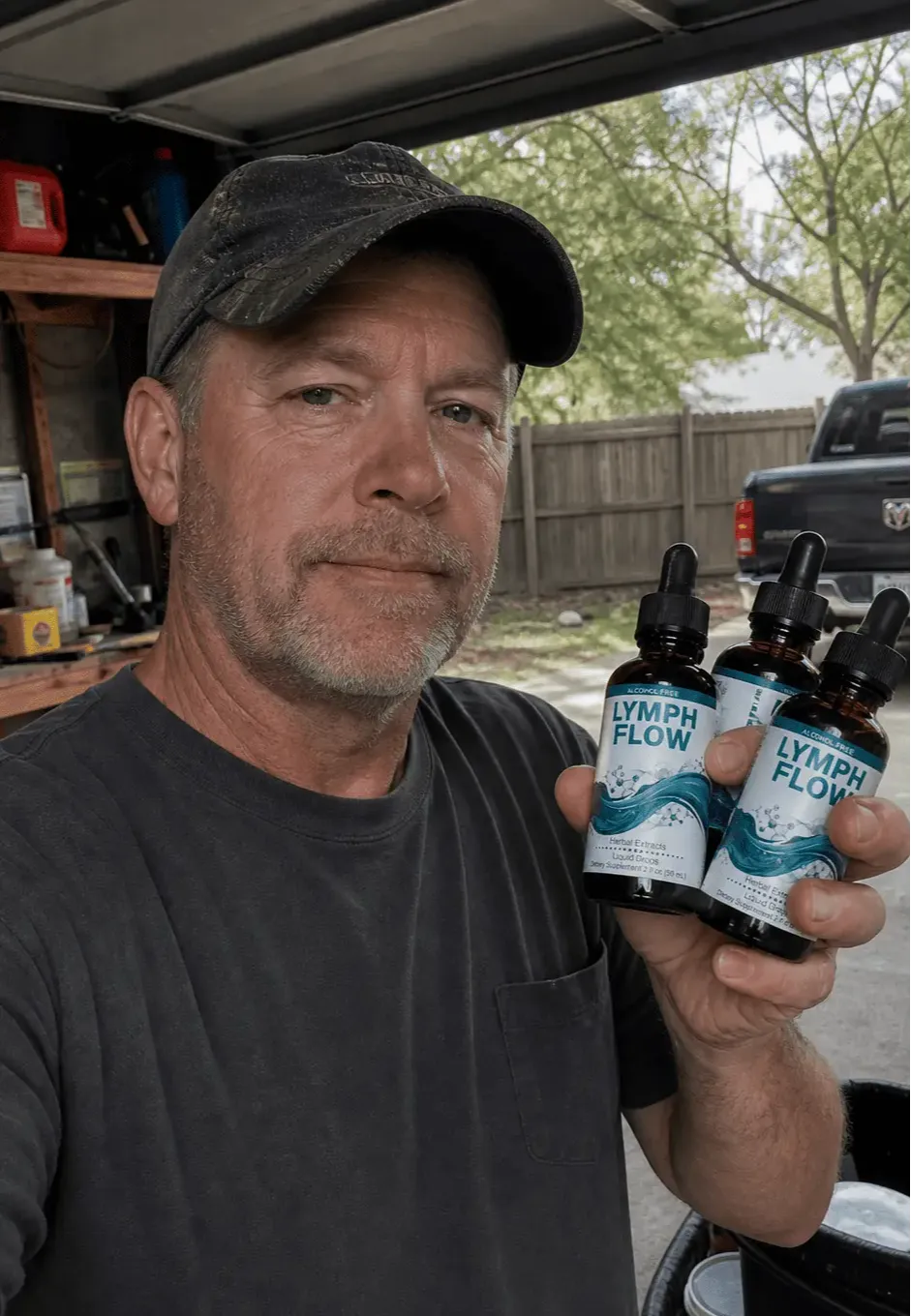 Marcus T. verified Lymph Flow customer review — reduced puffiness in ankles